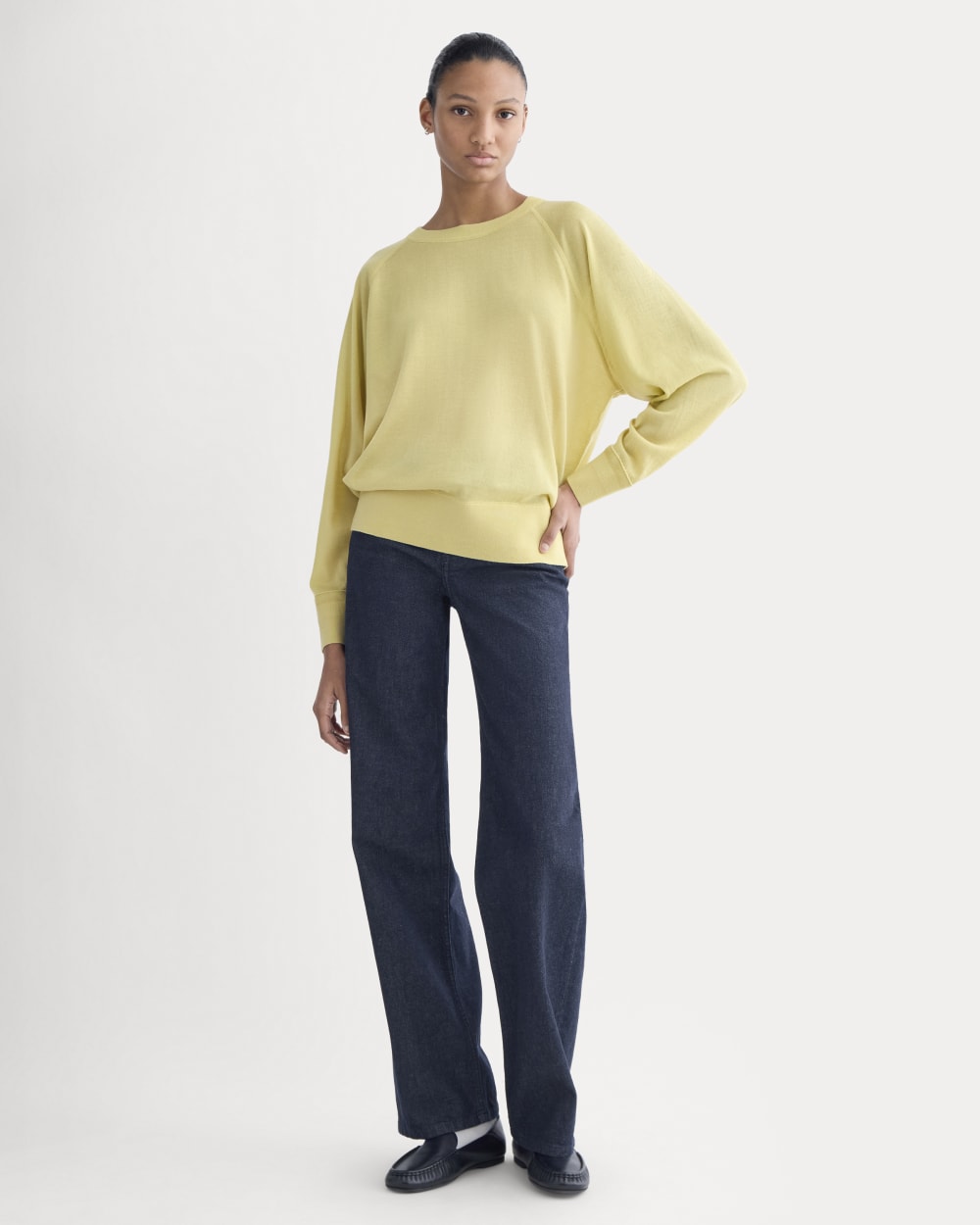 Raglan Sweater in Ultrasoft Merino | Double Cream – Everlane