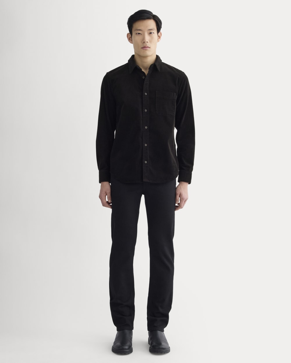 The Classic Shirt in Corduroy | Black – Everlane