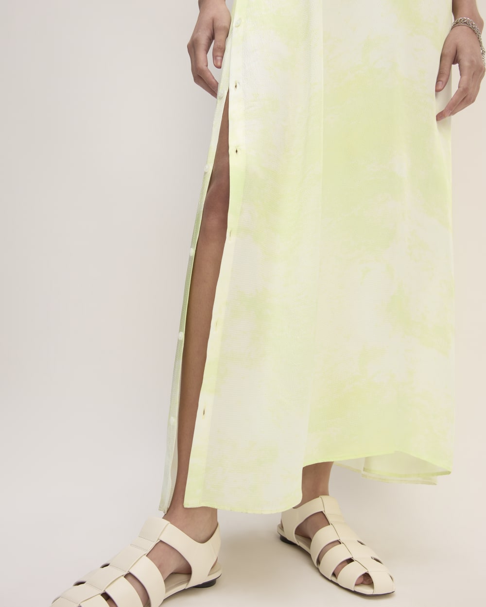 the everlane x marques' almeida satin tie-dye dress The Everlane x Marques' Almeida Satin Tie-Dye Dress
