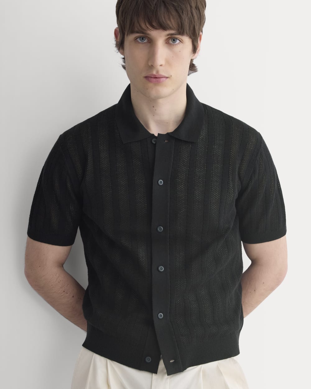 mens-textured-knit-resort-shirt-black
