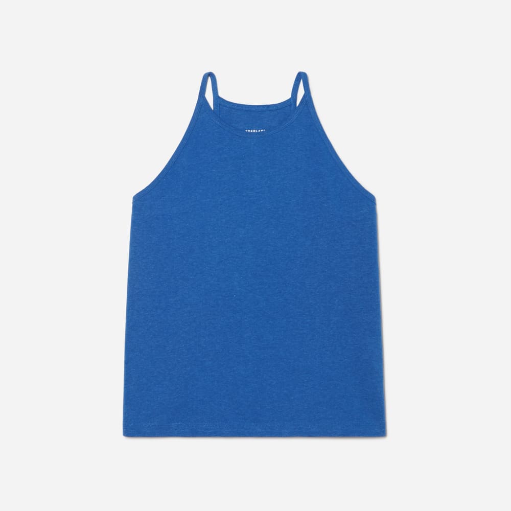 womens-hemp-cutaway-tank-deep-blue | alt