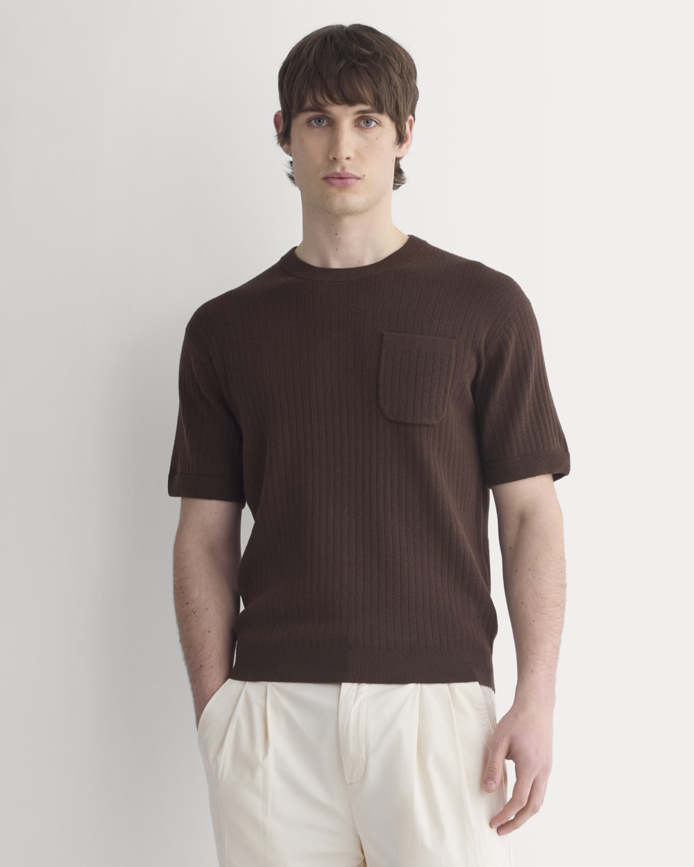 mens-textured-knit-tee-coffee-bean | primary