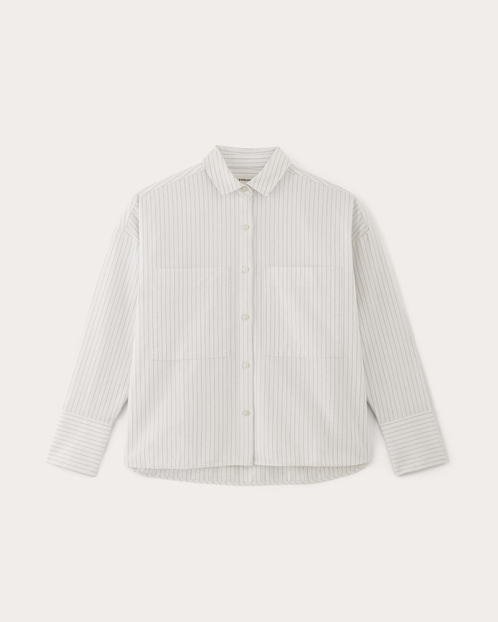 The Boxy Oxford | White / Black – Everlane
