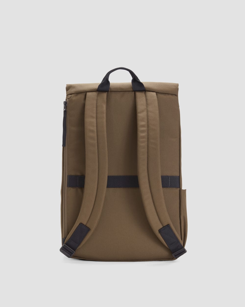 dark grey brown leather twill backpack everlane The ReNew Transit Backpack