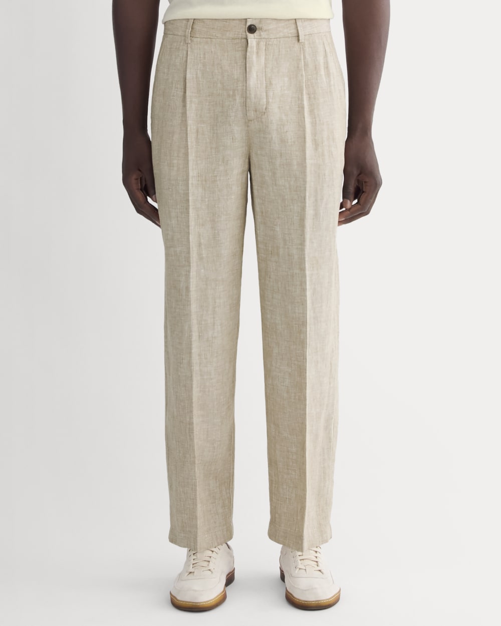 The Linen Pleated Trouser | Cornstalk Chambray – Everlane