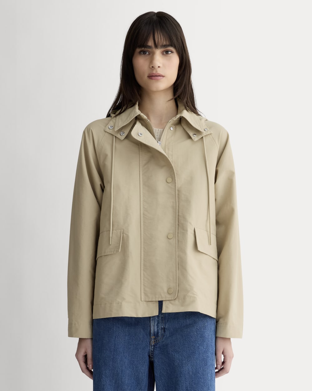 womens-short-anorak-trench-coat-khaki | primary