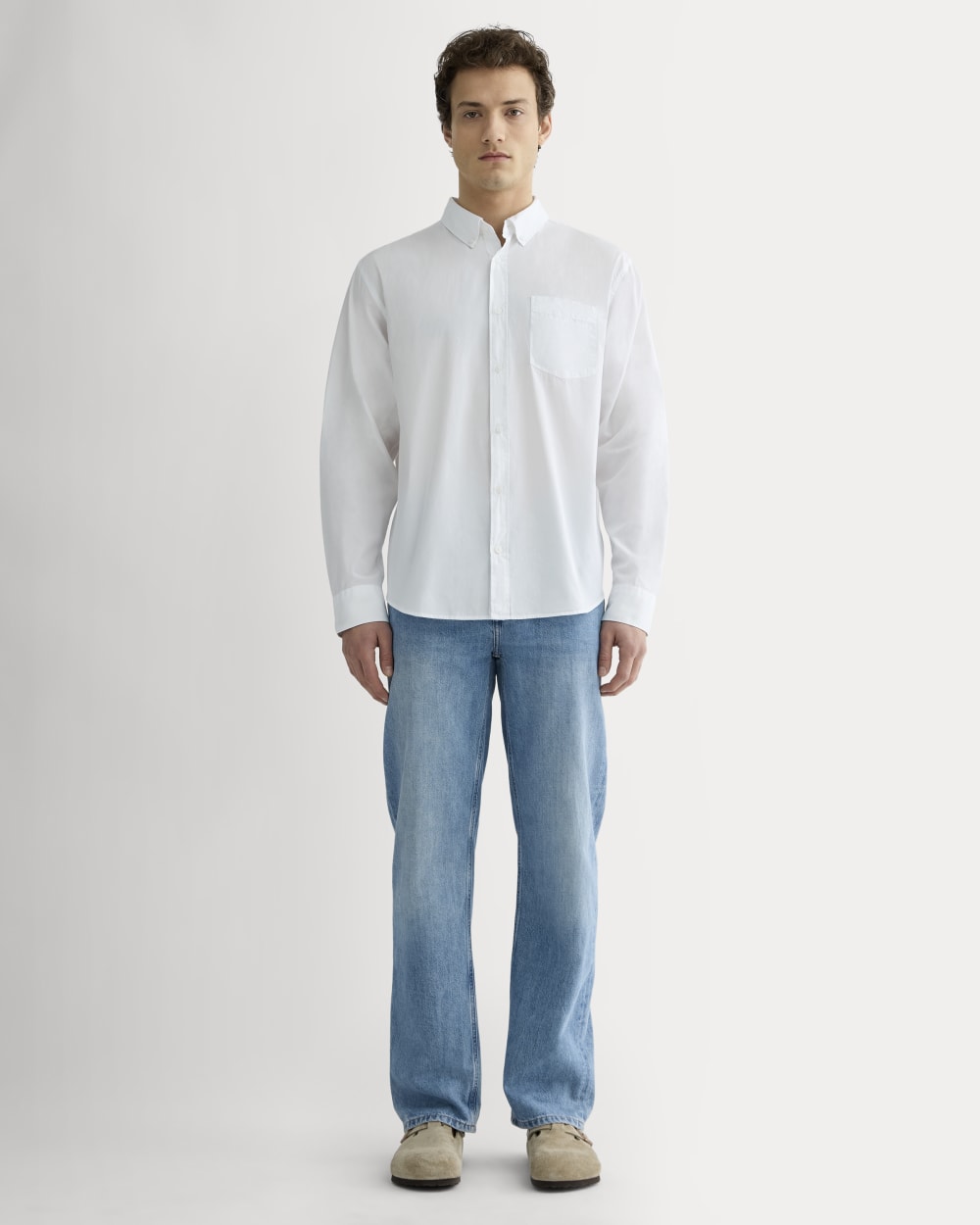 The Washed Poplin Shirt | White – Everlane