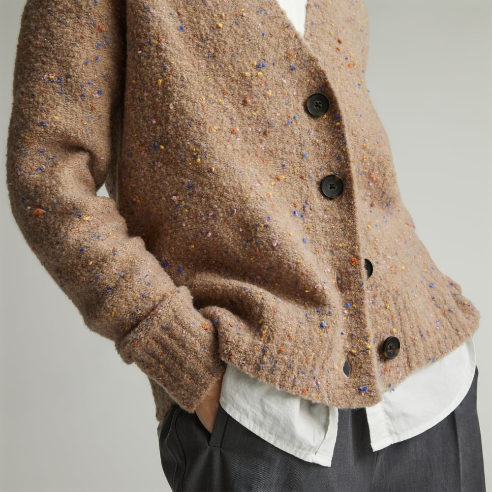 トップス Confetti Cardigan 24SS Brown The Confetti Cardigan | Taupe Multi – Everlane