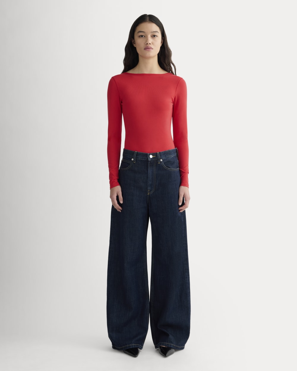 The Form Ballet Bodysuit Classic Red – Everlane - Main Image
