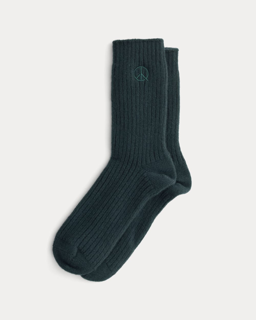 womens-peace-and-quiet-cashmere-socks-pine | primary
