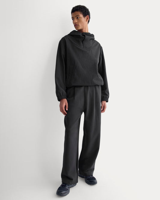 mens-luxe-fleece-pleated-sweatpant-black | primary