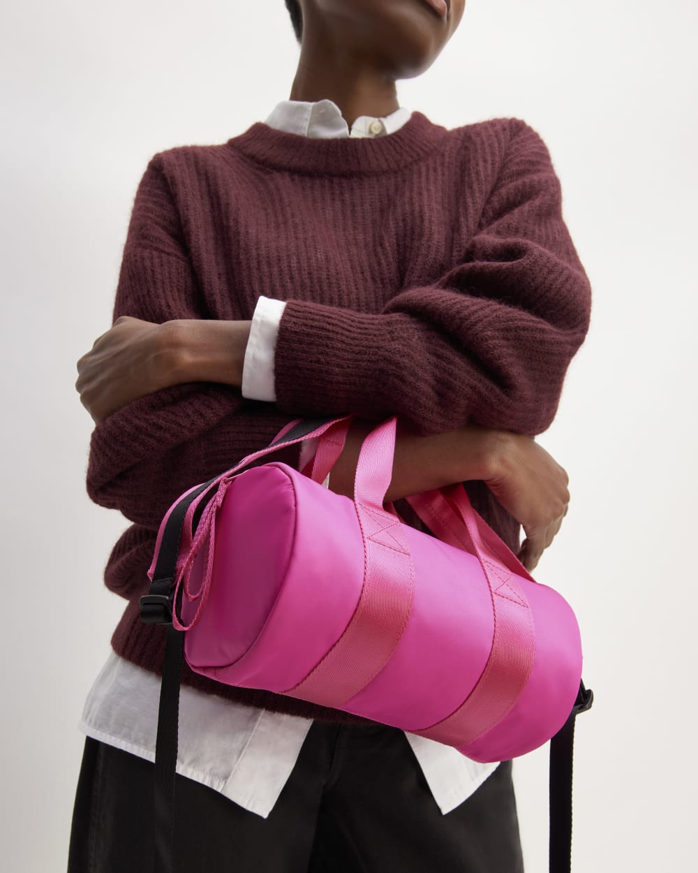 womens-recycled-nylon-crossbody-fuscia-pink | alt
