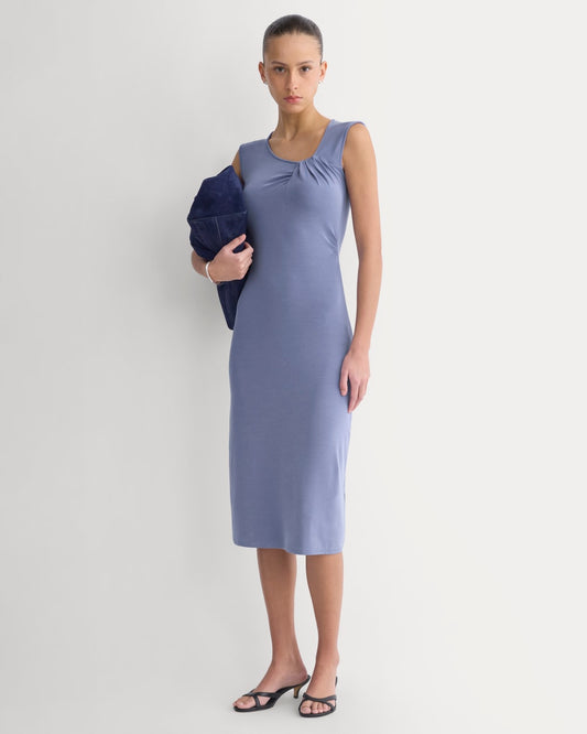 womens-knit-asymmetrical-midi-dress-blue-dusk | primary