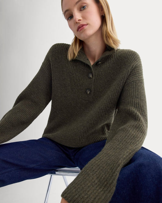 womens-wool-cashmere-cocoon-henley-heather-beech | primary