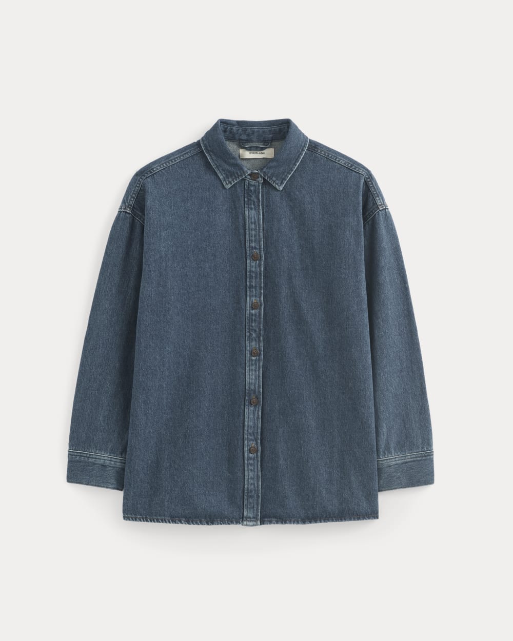 The Oversized Denim Shirt | Tungsten Blue Stone – Everlane