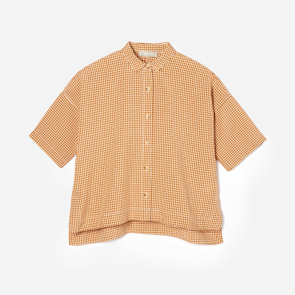 womens-drapey-square-shirt-burnt-orange-gingham