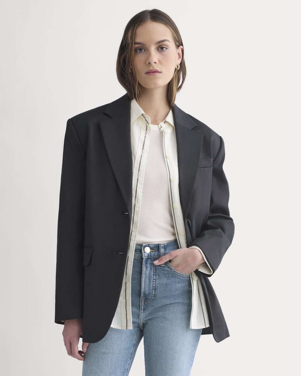 Tailored Drape Blazer
