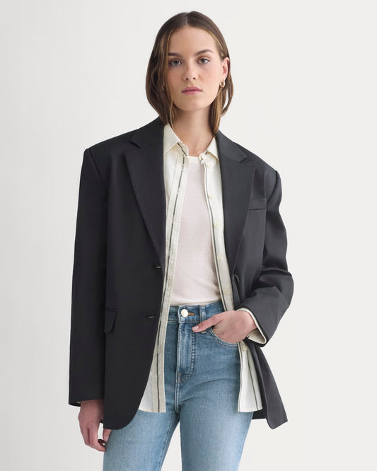 womens-tailored-drape-blazer-black | primary