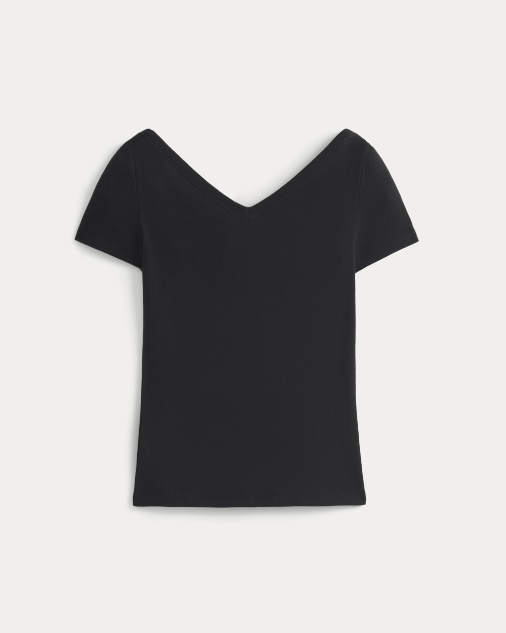 Tissue Short-Sleeve V-Neck Top | Black – Everlane