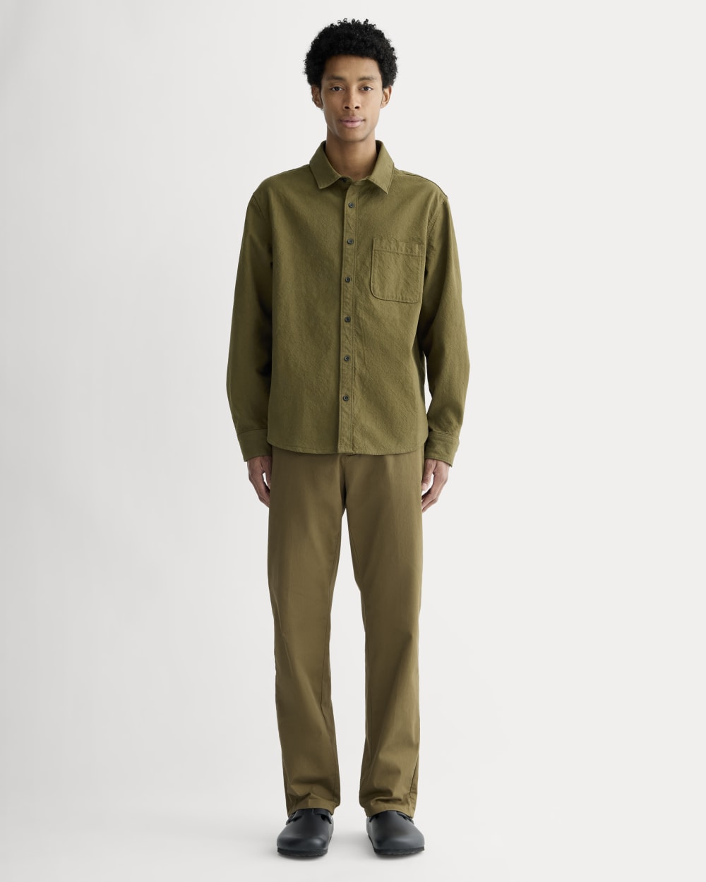 The Canvas Organic Cotton Overshirt | Olive – Everlane