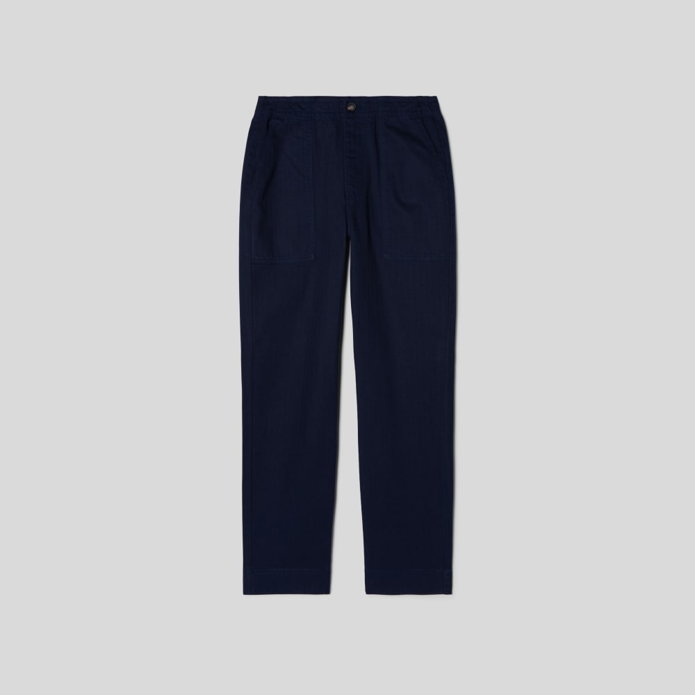 womens-organic-cotton-herringbone-pant-navy | alt