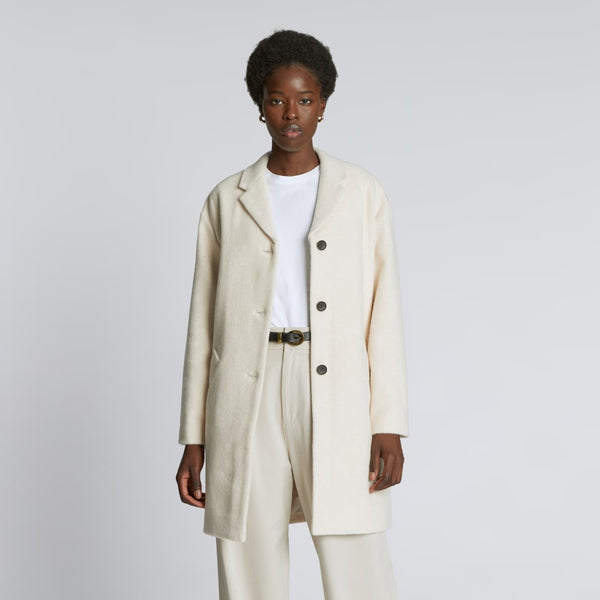 The Italian ReWool® Cocoon Coat | Cream – Everlane