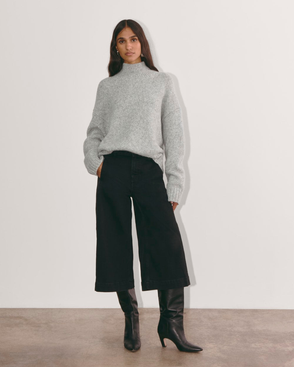 The Cloud Oversized Turtleneck | Heather Grey – Everlane