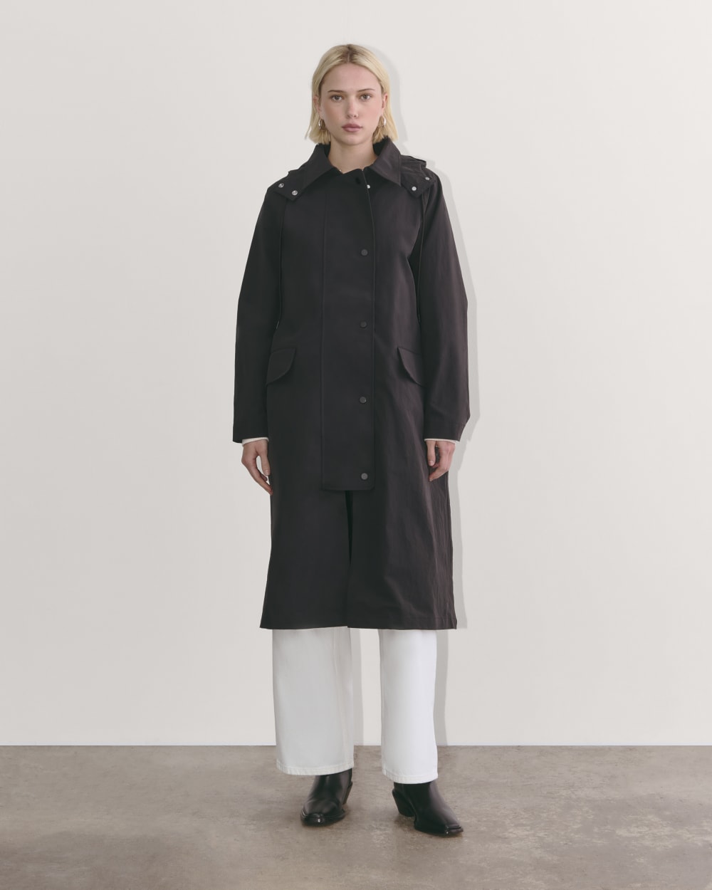 The Oversized Anorak Black – Everlane