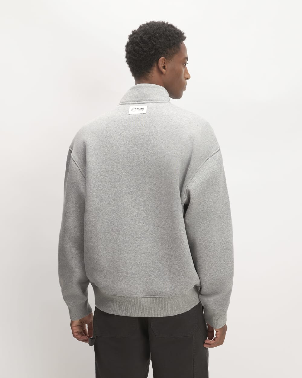 The ReTrack Fleece Half-Zip | Heathered Grey – Everlane