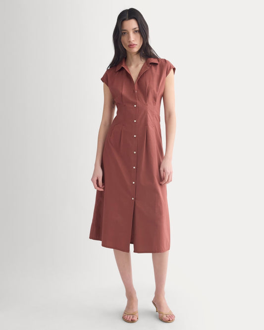 womens-muscle-shirtdress-light-cotton-henna-red | primary