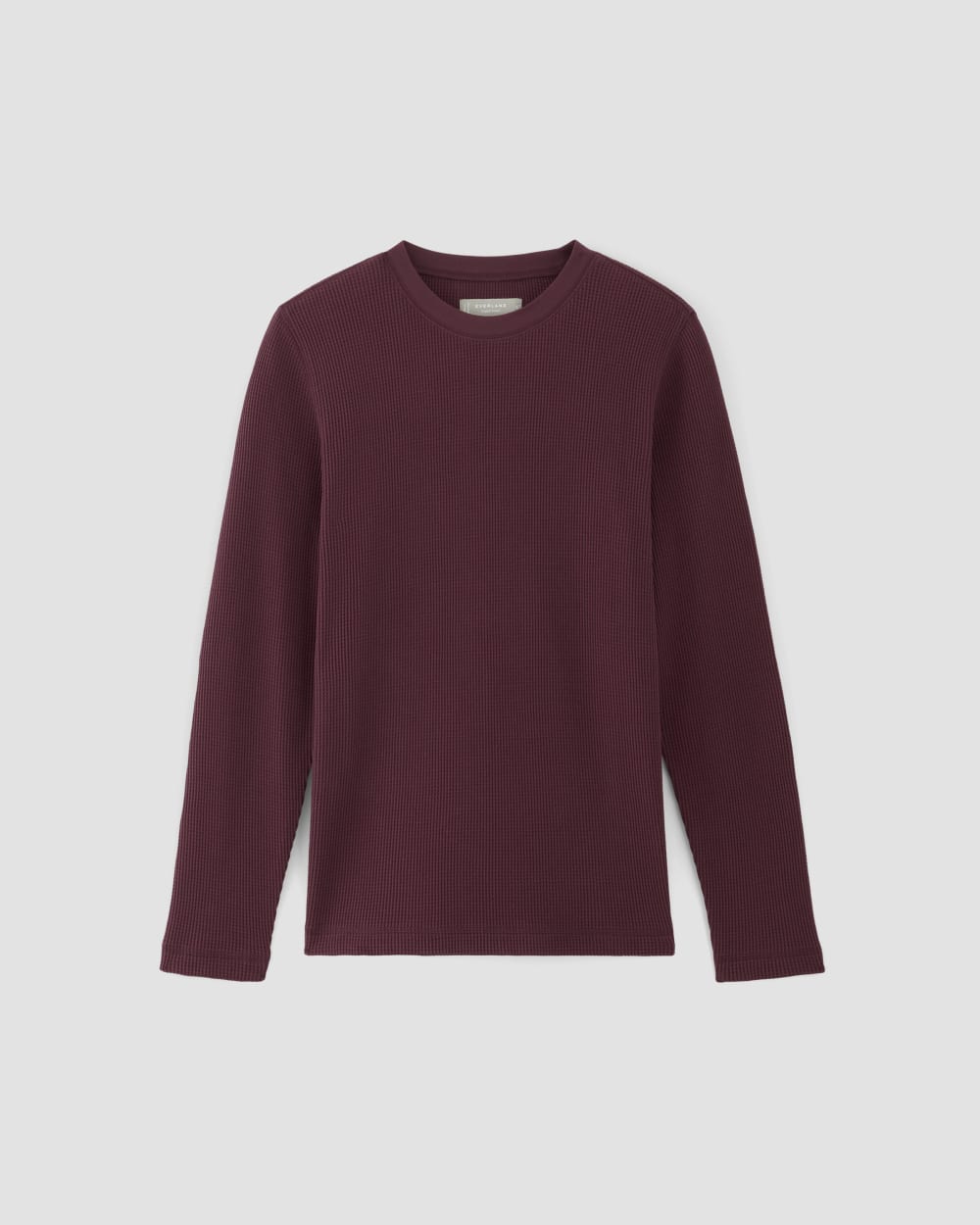 トップス VRK WAFFLE LONG SLEEVES - Wine The Waffle Long-Sleeve Crew | Burgundy – Everlane
