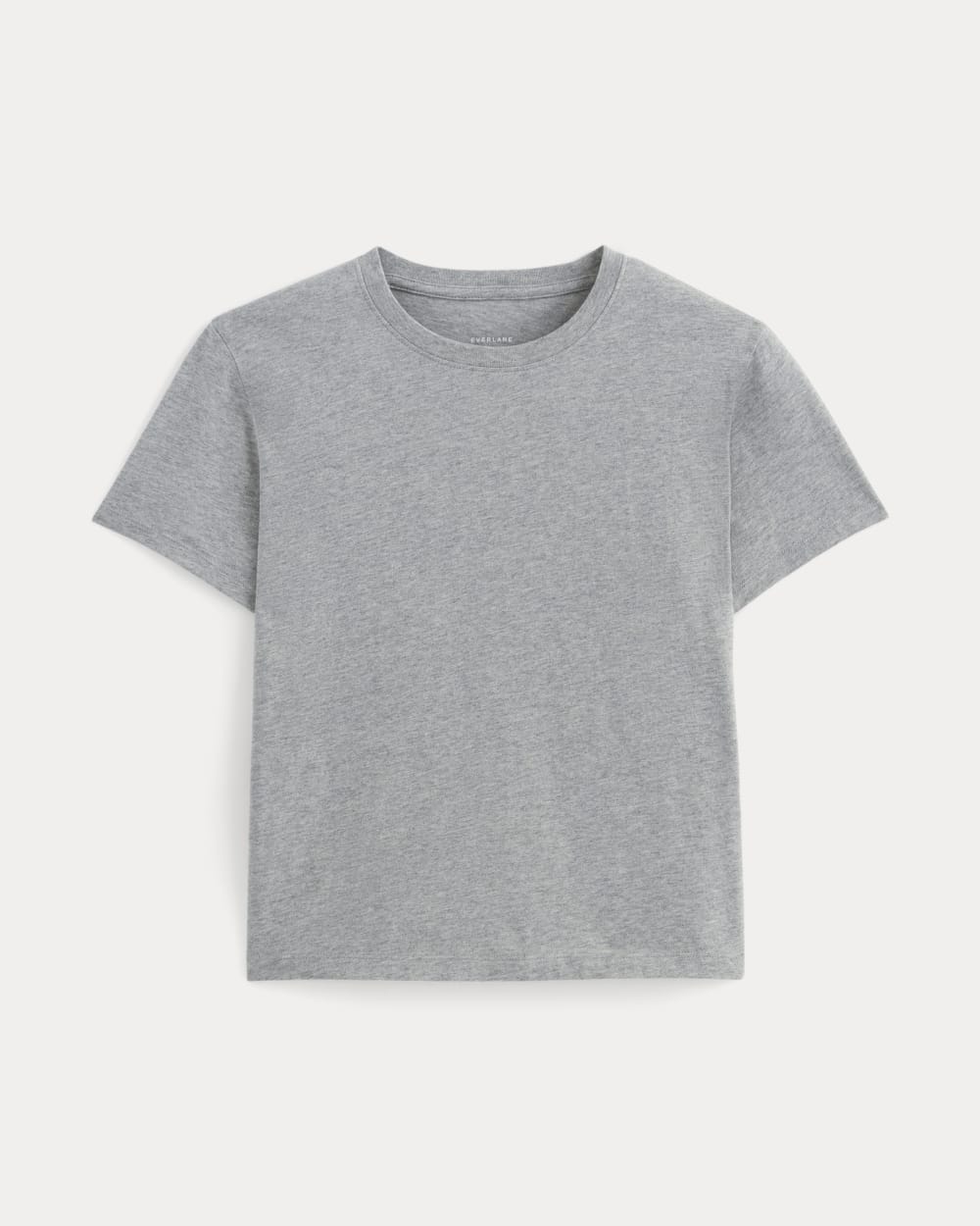 The Box-Cut Tee in Essential Cotton | Heathered Grey | No Pocket