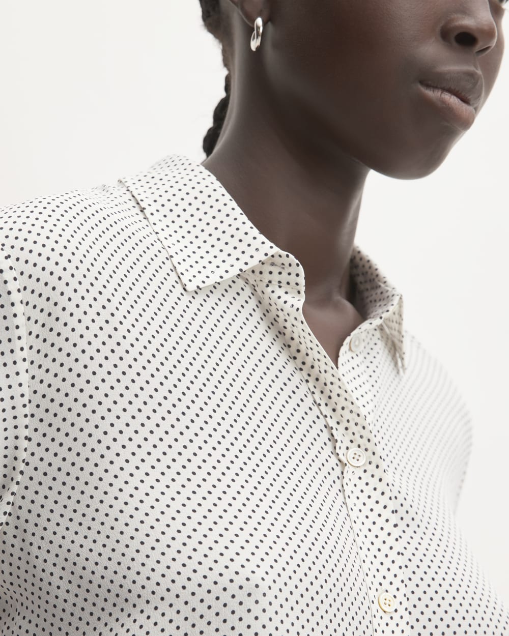 womens-clean-silk-relaxed-shirt-black-bone-polka-dot