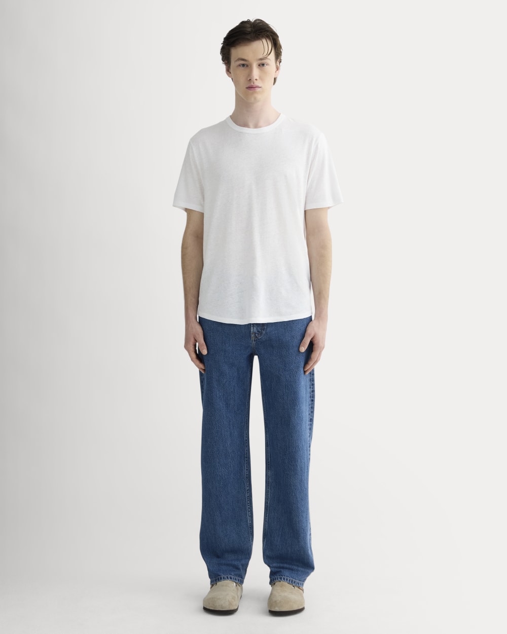 The Cotton Linen Tee | White – Everlane