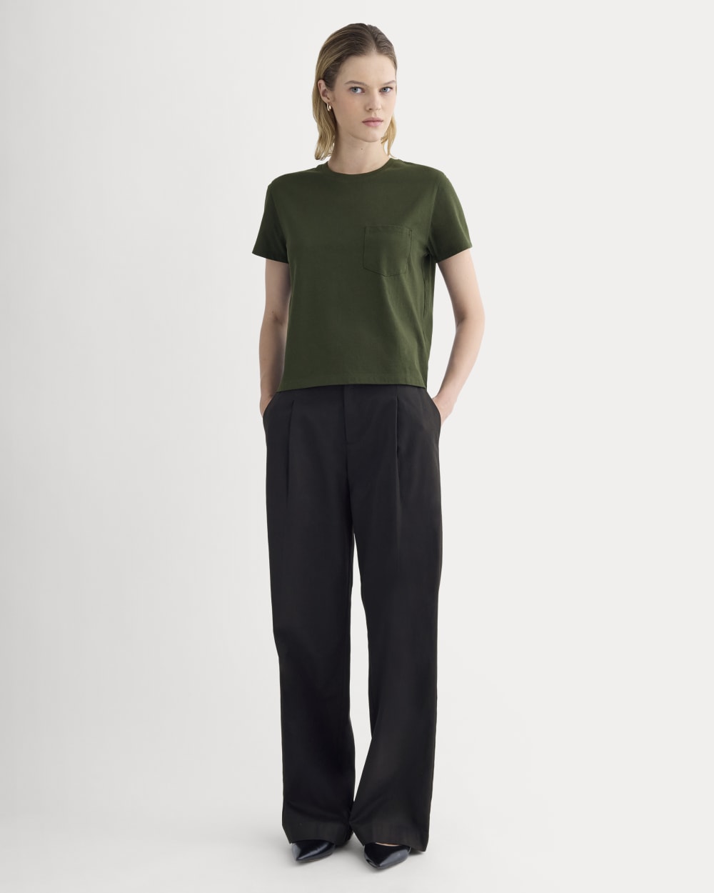 womens-organic-cotton-box-cut-pocket-tee-dark-green