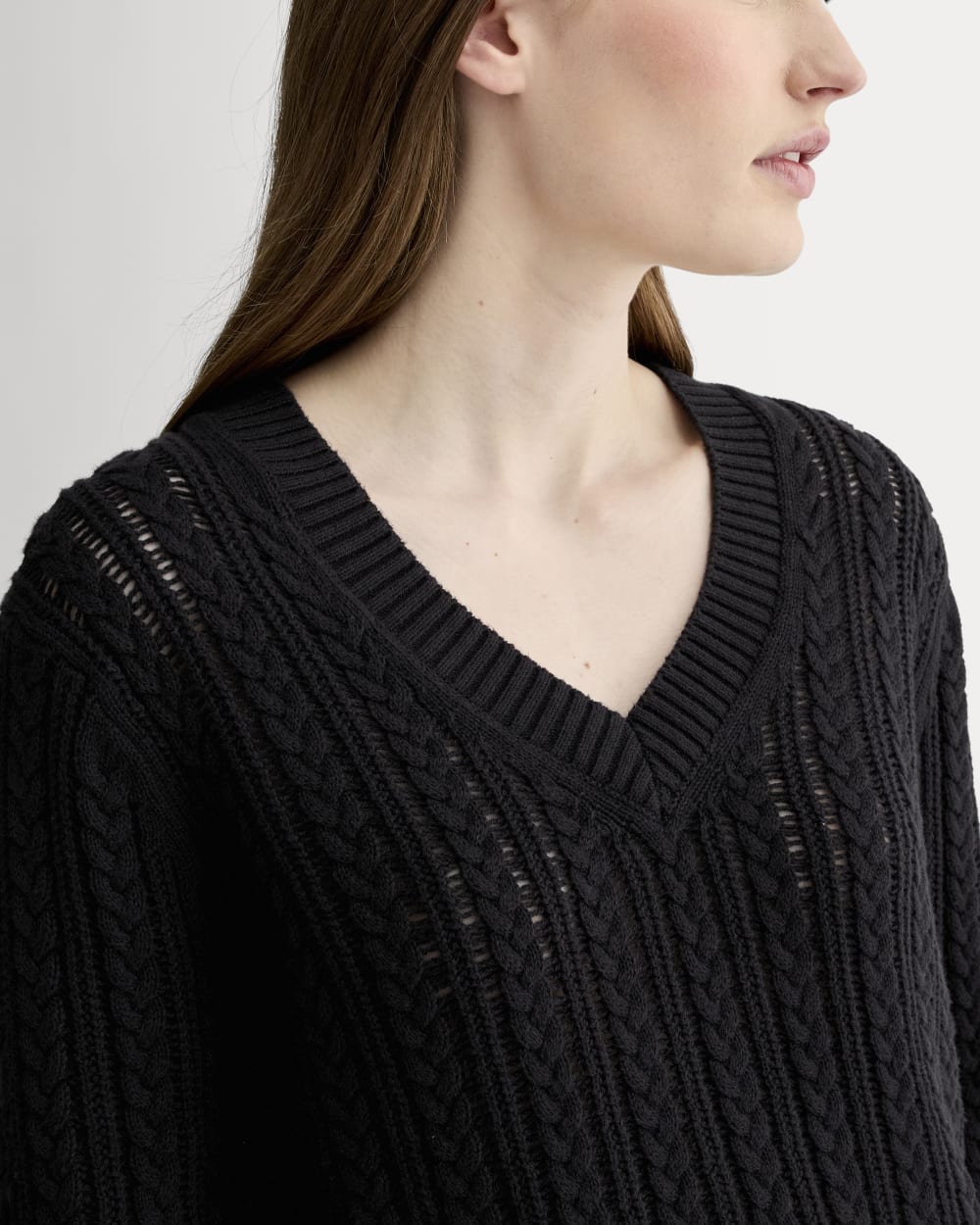 womens-mesh-cable-v-neck-everyday-cotton-black