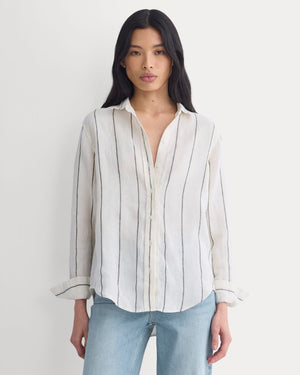 The Must-Have Shirt in Linen | Gardenia/Meteorite