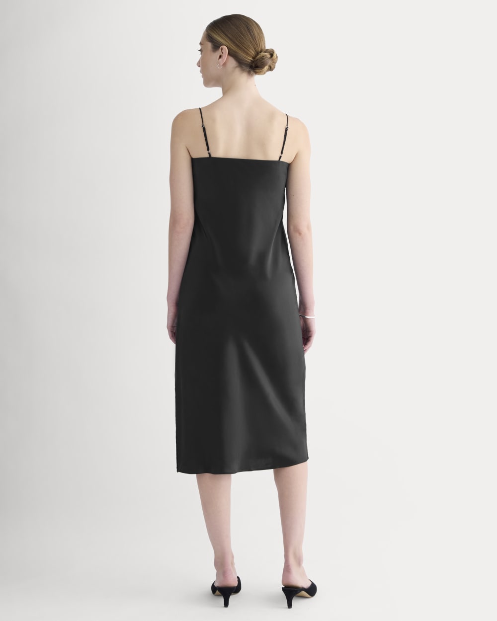 slip dress strapless Everlane Slip Dress In Silk Charmeuse In Black, Size 4, Viscose