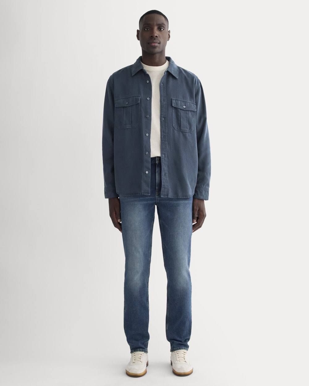 Relaxed 4 Way Stretch Organic Jean Uniform Dark Fade