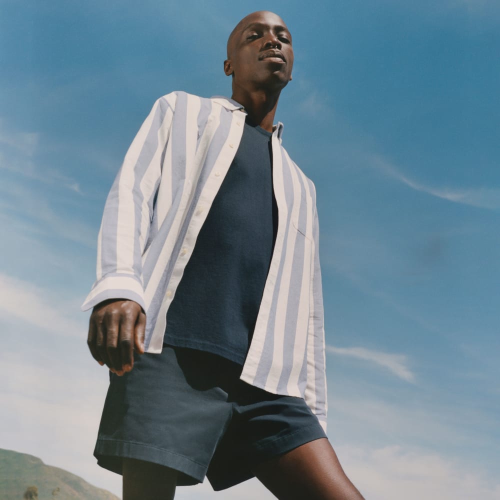 The Premium-Weight Pocket Tee | Uniform | Deep Navy – Everlane