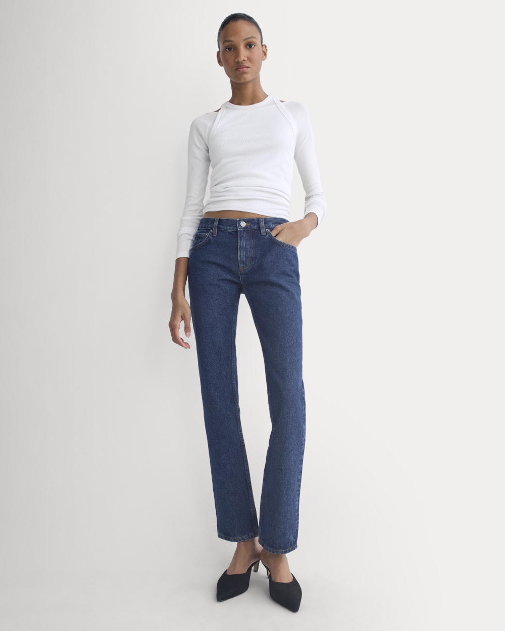 Everlane x Elena Bonvicini Highland Low-Rise Cigarette Jean from Everlane - $198