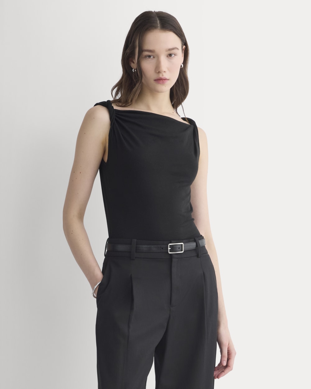 womens-cowl-neck-twist-tank-butterluxe-black