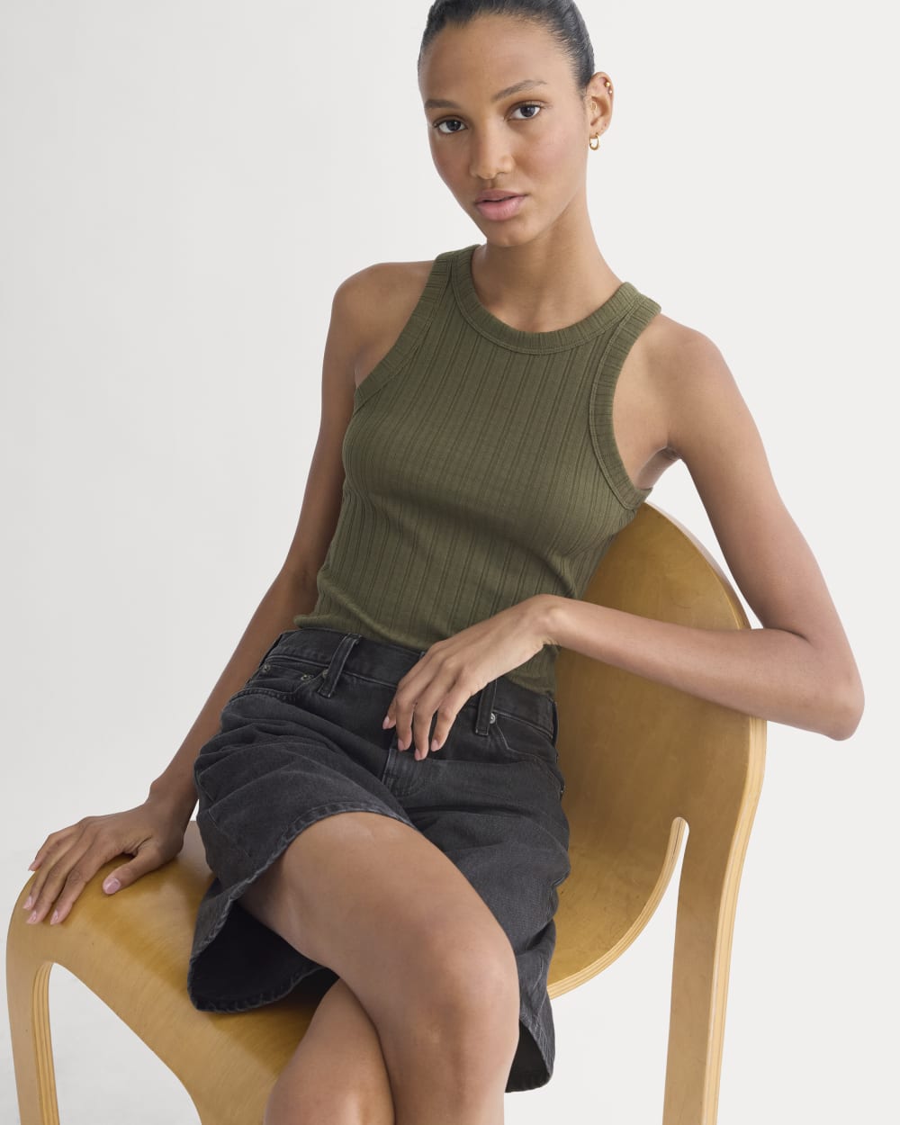 Racerback Tank in Pointelle