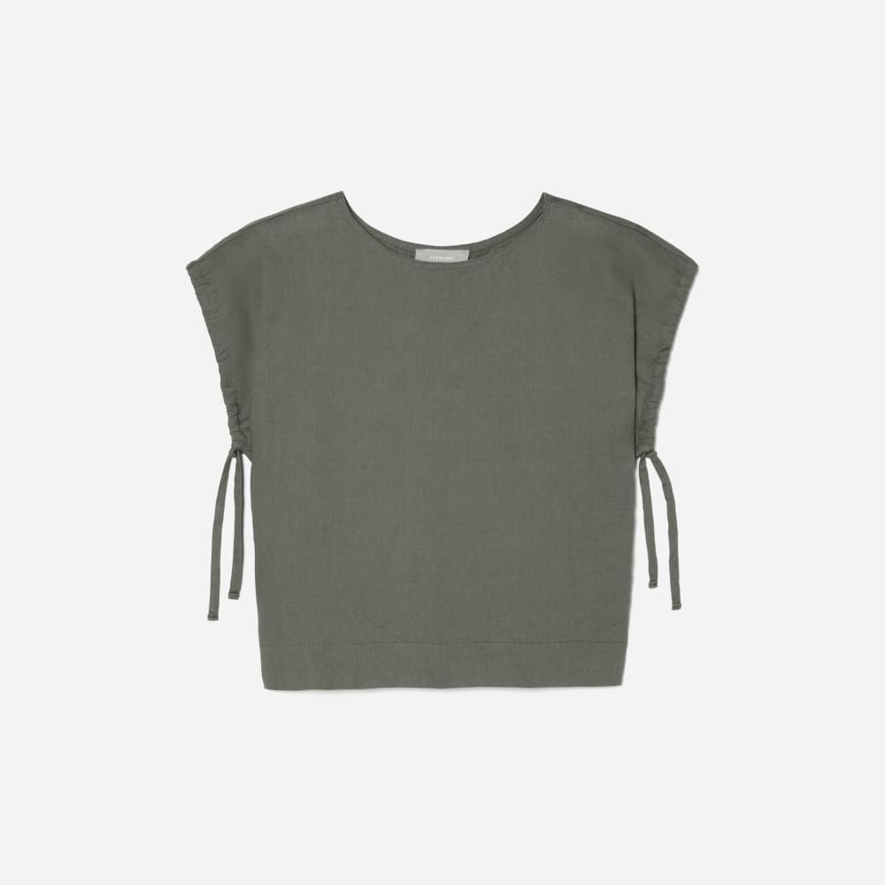 womens-drawstring-tunic-pewter-green | alt