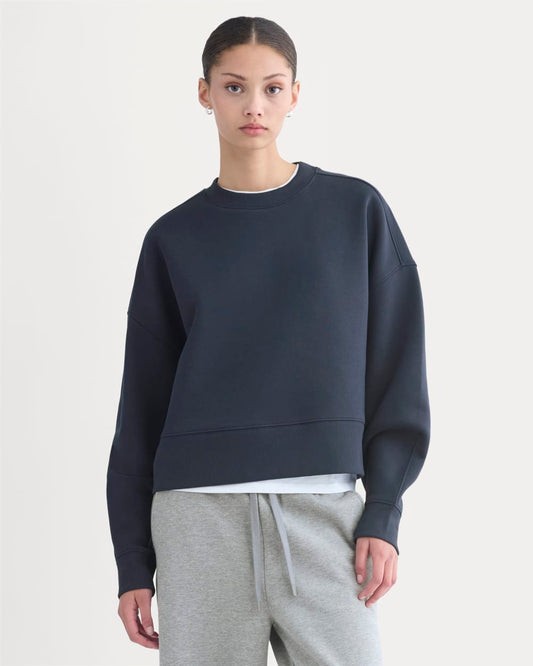 womens-fleece-cropped-crew-sweatshirt-navy | primary