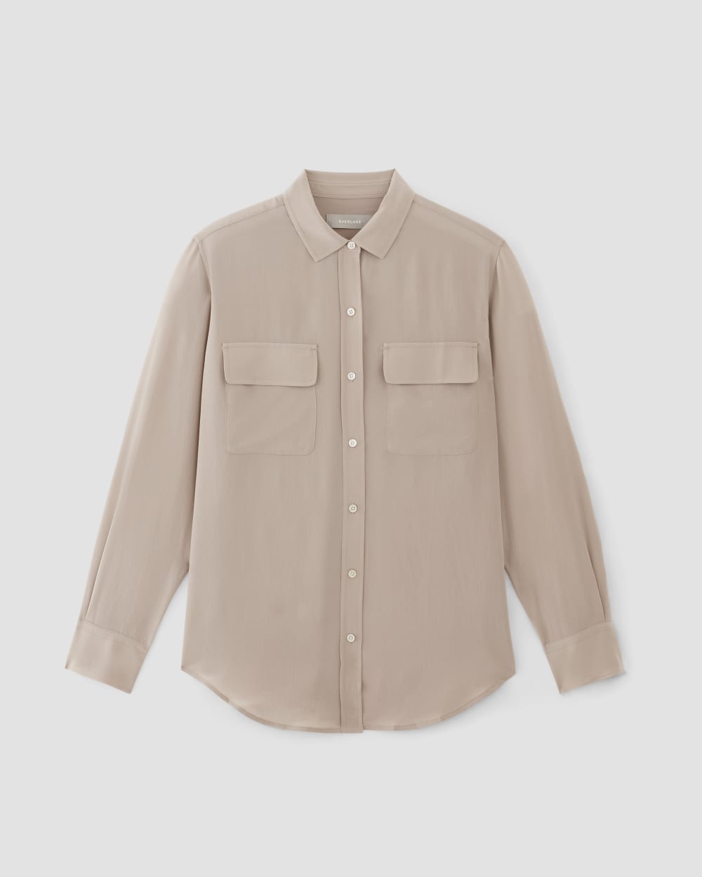 womens-clean-silk-pocket-relaxed-shirt-burnt-sugar | alt