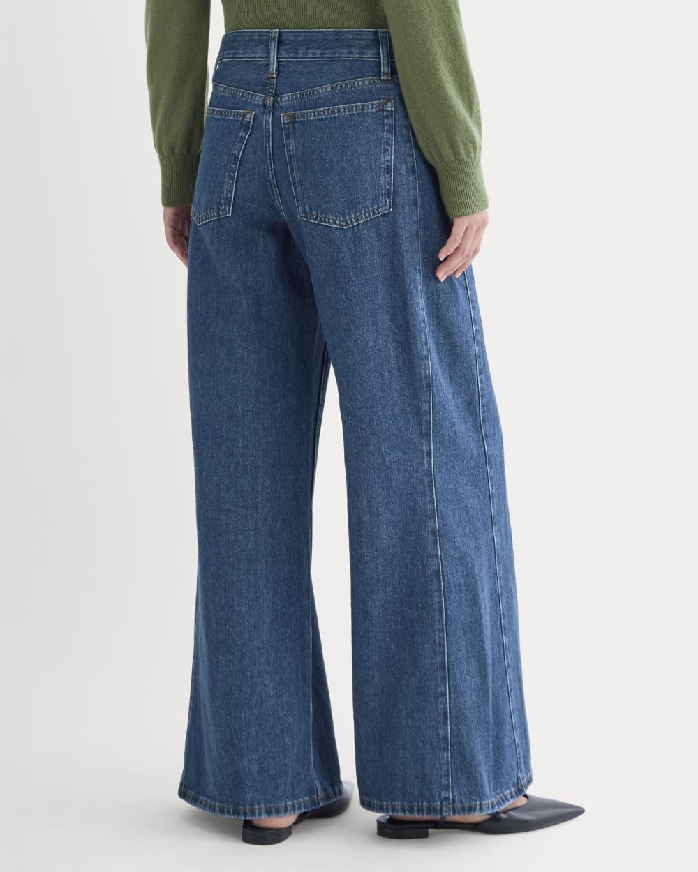 Paneled Ultra Wide-Leg Jean | Tungsten Blue Stone – Everlane