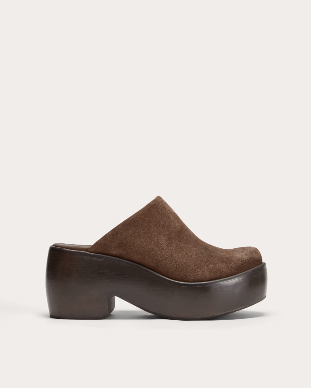 womens-wooden-puffa-clog-dark-umber-suede | primary