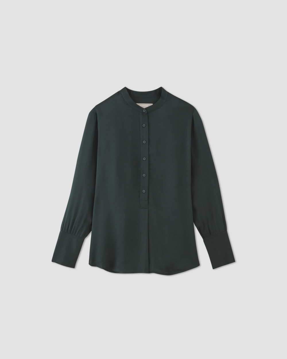 womens-hammered-satin-popover-shirt-scarab | alt
