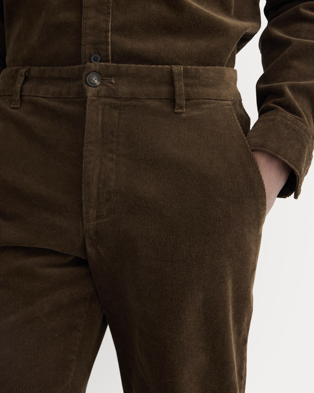 パンツ everyone wide straight corduroy trousers everyone wide straight corduroy trousers (BLACK) | everyone